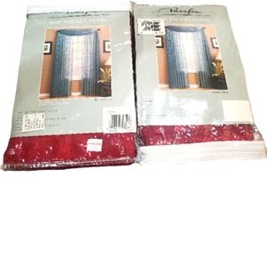 NWT sheer rod panel curtains